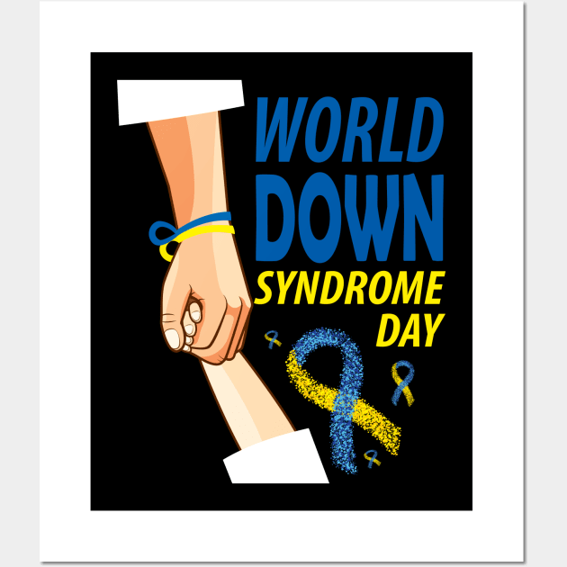 World Down syndrome day .Down syndrome awareness day Wall Art by DODG99